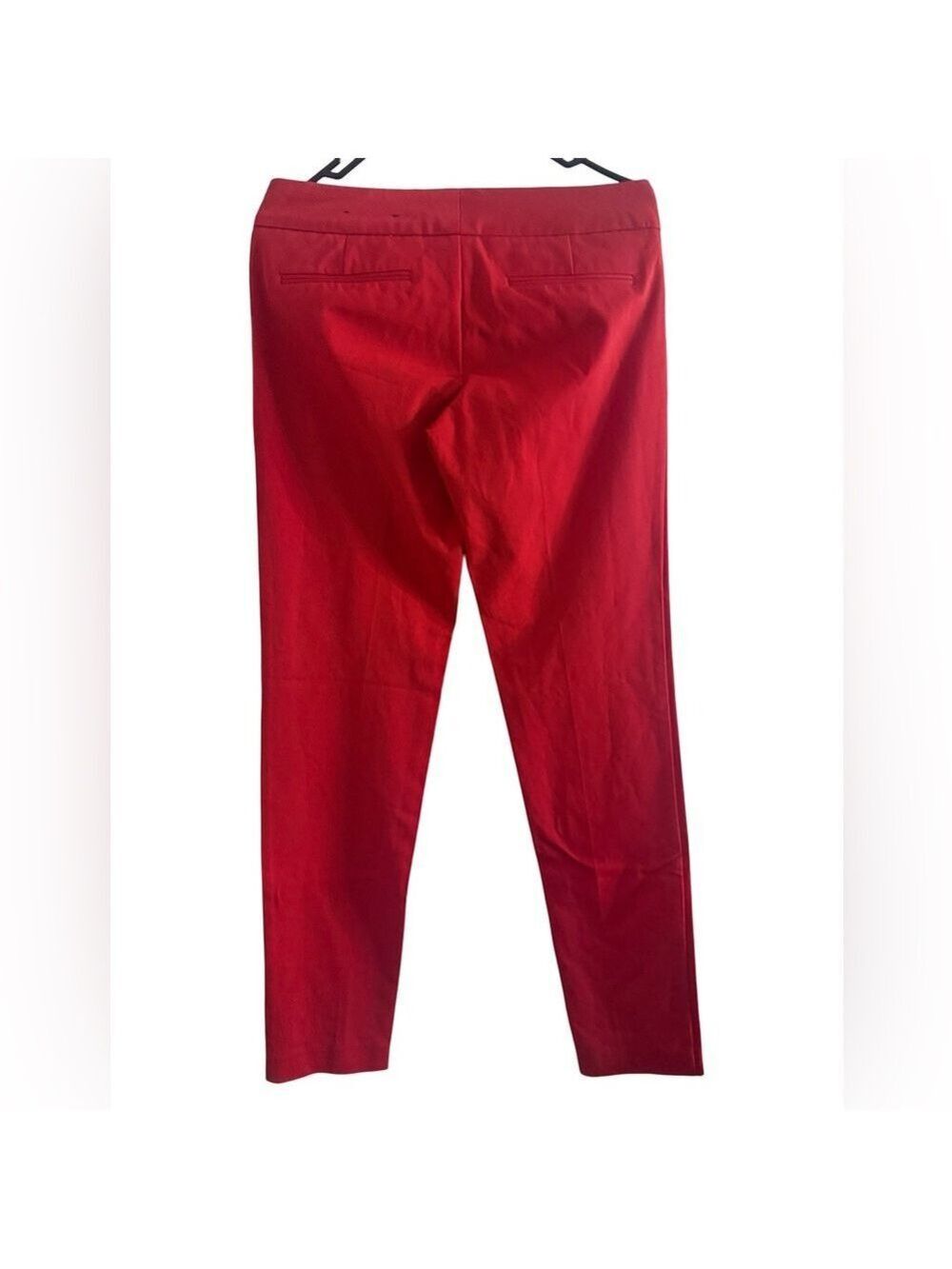 Cynthia Rowley Cotton Twill Trousers Red Sz 2 $159 Chic Preppy Career NWT - Picture 2 of 6